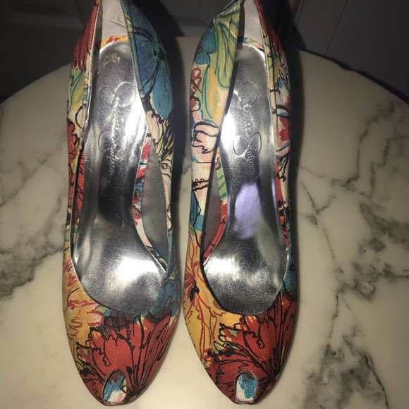 Jessica Simpson Peep Toe Heels - Picture 3 of 4